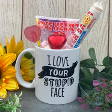 Load image into Gallery viewer, I Love Your Stupid Face Valentine's Mug