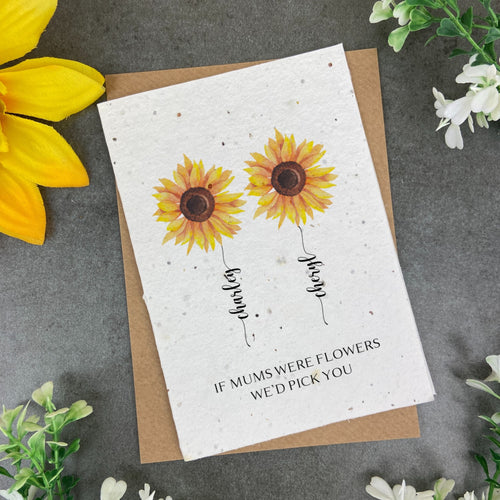 Personalised Sunflowers - Mother's Day Plantable Card-The Persnickety Co