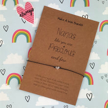 Load image into Gallery viewer, Nanas Like You Are Precious And Few Wish Bracelet-The Persnickety Co