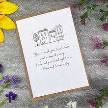 Load image into Gallery viewer, I Wish You Lived Closer Personalised Card