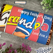 Load image into Gallery viewer, Happy Father's Day Grandpa Personalised Chocolate Bar