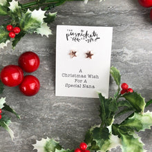 Load image into Gallery viewer, A Christmas Wish For A Special Nana - Star Earrings-2-The Persnickety Co