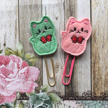 Load image into Gallery viewer, Felt Cat Paper Clip-The Persnickety Co