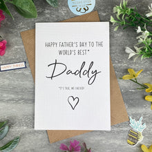 Load image into Gallery viewer, World's Best Daddy Father's Day Card