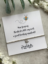 Load image into Gallery viewer, Beaded Charm Bracelet - Thanks For BEE-ing Such A Great Teacher / Teaching Assistant-8-The Persnickety Co