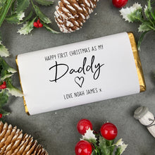 Load image into Gallery viewer, First Christmas As My Daddy - Personalised Chocolate Bar