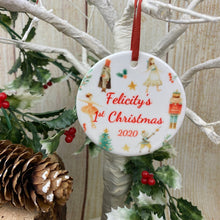 Load image into Gallery viewer, Nutcracker Babies 1st Christmas Hanging Decoration