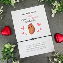 Load image into Gallery viewer, Personalised Valentine Bracelet - My Favourite Human Bean