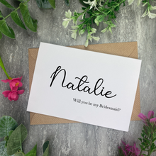 Load image into Gallery viewer, Will you be my bridesmaid? Personalised Wedding card-The Persnickety Co