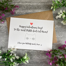 Load image into Gallery viewer, Happy Valentine's Day To The Most PURR-fect Cat Mum/Cat Dad Card-2-The Persnickety Co