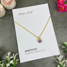 Load image into Gallery viewer, Dainty Crystal Necklace - Amethyst