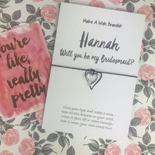 Load image into Gallery viewer, Bridesmaid Proposal Wish Bracelet-5-The Persnickety Co