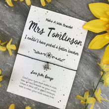 Load image into Gallery viewer, I Couldn't Have Picked A Better Teacher With Plantable Wildflower Seed Card Backing-7-The Persnickety Co