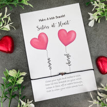 Load image into Gallery viewer, Sisters At Heart Wish Bracelet