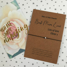 Load image into Gallery viewer, Best Mum / Mummy Ever Wish Bracelet-4-The Persnickety Co