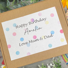 Load image into Gallery viewer, Happy Birthday Personalised Sweet Box-The Persnickety Co