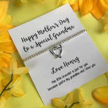 Load image into Gallery viewer, Happy Mothers Day To A Special Grandma - Personalised Beaded Bracelet-3-The Persnickety Co
