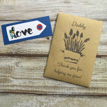 Load image into Gallery viewer, Daddy/ Grandad Thank You For Helping Me Grow! Mini Kraft Envelope with Wildflower Seeds-4-The Persnickety Co