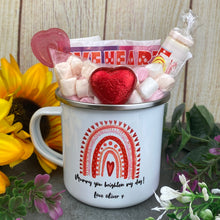 Load image into Gallery viewer, Personalised Mummy You Brighten My Day Enamel Mug