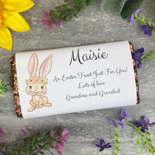 Load image into Gallery viewer, Personalised Easter Bunny Chocolate Bar