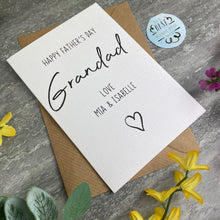 Load image into Gallery viewer, Personalised Happy Father's Day Grandad Card