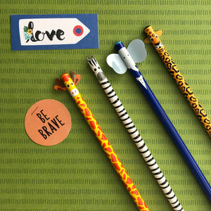 Cute Animal Pencils-6-The Persnickety Co