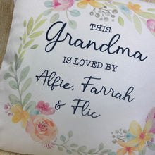 Load image into Gallery viewer, Personalised Grandma Cushion