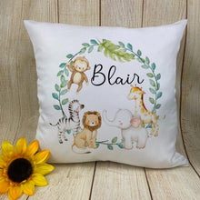 Load image into Gallery viewer, Personalised Jungle Cushion