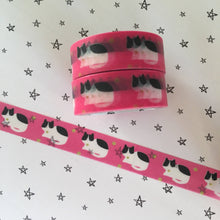 Load image into Gallery viewer, Bright Pink Cat Washi Tape-2-The Persnickety Co
