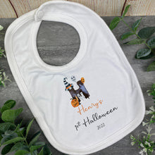 Load image into Gallery viewer, Halloween Initial Baby Bib