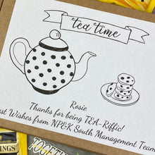 Load image into Gallery viewer, Tea-Riffc Personalised Tea and Biscuit Box-3-The Persnickety Co