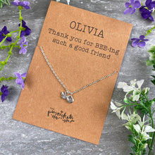 Load image into Gallery viewer, Friend Bee Necklace-2-The Persnickety Co