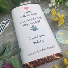 Load image into Gallery viewer, Best Dog Grandad Father's Day Personalised Chocolate Bar