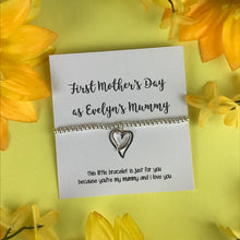 Load image into Gallery viewer, First Mothers Day - Personalised Beaded Charm Bracelet-4-The Persnickety Co