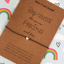 Load image into Gallery viewer, Step-Mums Like You Are Precious And Few Wish Bracelet-4-The Persnickety Co