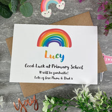 Load image into Gallery viewer, Good Luck At Primary School Rainbow Card-6-The Persnickety Co