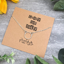 Load image into Gallery viewer, Silver Cat Necklace - Crazy Cat Lady