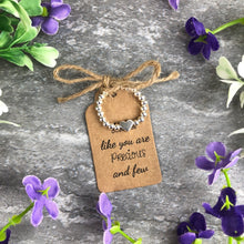 Load image into Gallery viewer, Sisters Like You Are Precious & Few Stretch Ring-8-The Persnickety Co