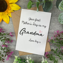 Load image into Gallery viewer, First Mother's Day Personalised Grandma Card