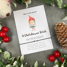 Load image into Gallery viewer, A Christmas Wish - Daughter Wish Bracelet