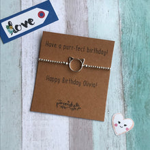 Load image into Gallery viewer, Have A Purr-fect Birthday Beaded Bracelet
