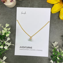 Load image into Gallery viewer, Dainty Crystal Necklace - Aventurine