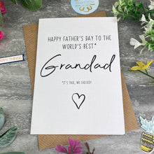 Load image into Gallery viewer, World's Best Grandad Father's Day Card