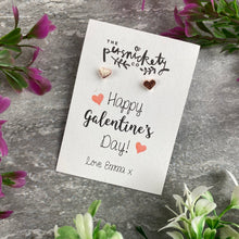 Load image into Gallery viewer, Happy Galentine's Day Heart Earrings-4-The Persnickety Co