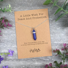 Load image into Gallery viewer, Crystal Necklace - A Little Wish For Peace And Protection-The Persnickety Co