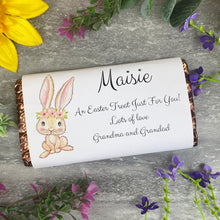 Load image into Gallery viewer, Personalised Easter Bunny Chocolate Bar