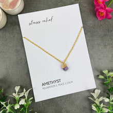 Load image into Gallery viewer, Dainty Crystal Necklace - Amethyst-The Persnickety Co