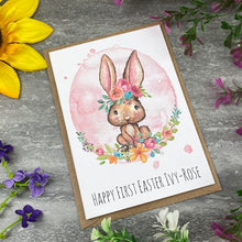 Load image into Gallery viewer, Cute Rabbit Happy First Easter Card