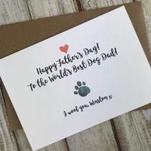 Load image into Gallery viewer, Happy Father's Day Best Dog Dad Personalised Card-2-The Persnickety Co