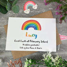 Load image into Gallery viewer, Good Luck At Primary School Rainbow Card-The Persnickety Co